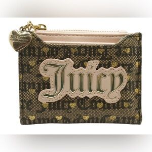 Juicy Couture Brown and Gold Heart Wallet